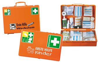 Erste-Hilfe-Koffer mit branchenspezifischer Spezialfüllung
